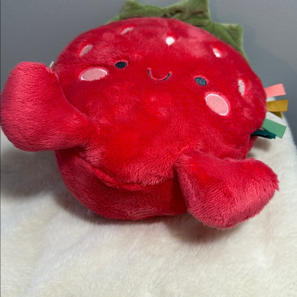Itzy Ritzy Plush Strawberry Toy - Picture 8 of 9